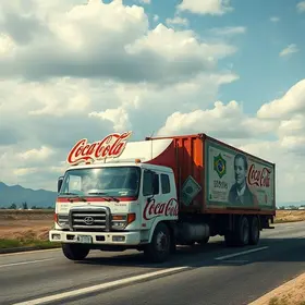 carreta com R$ 200 mil em Coca-Cola