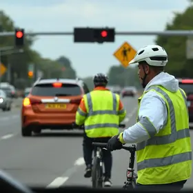 excesso de velocidade ao ultrapassar bicicletas